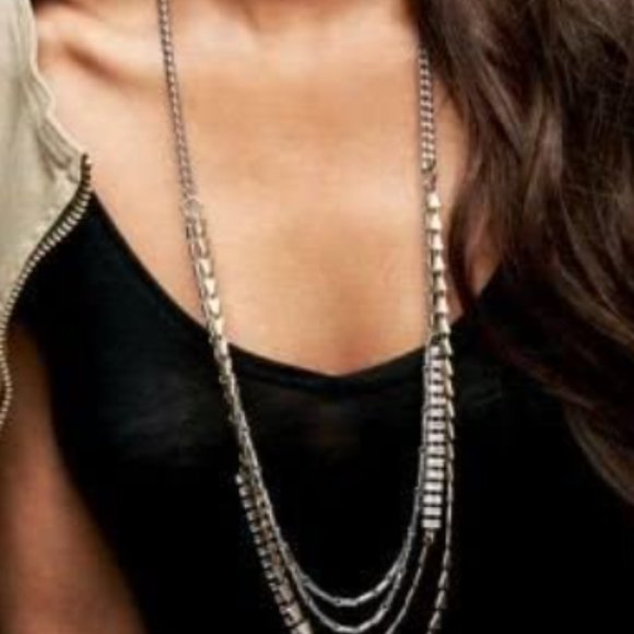 Stella & Dot Sutton Necklace Mixed Metal - Picture 4 of 6